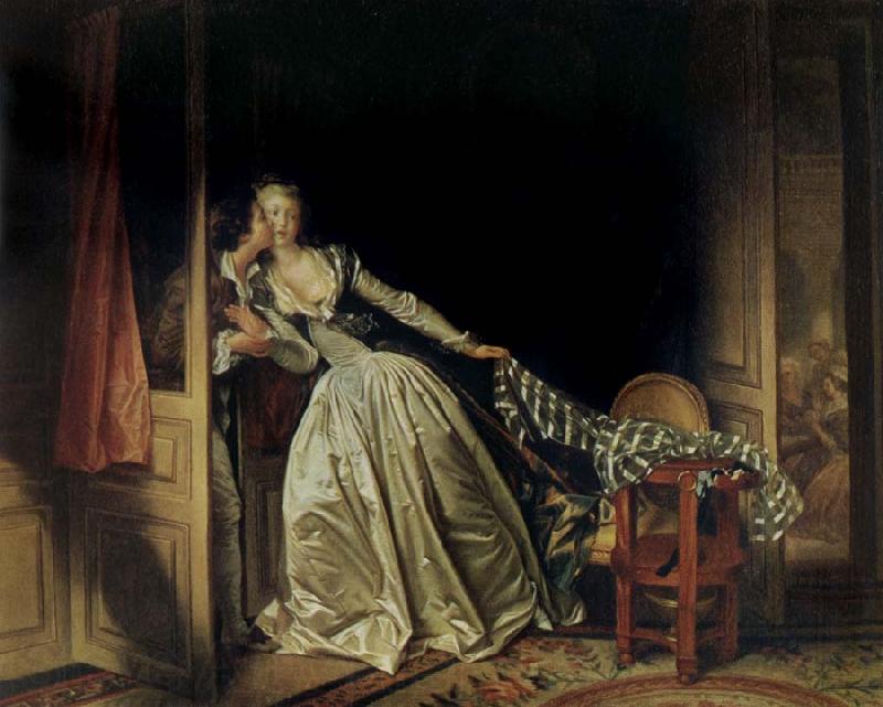 Jean Honore Fragonard The Stolen Kiss France oil painting art